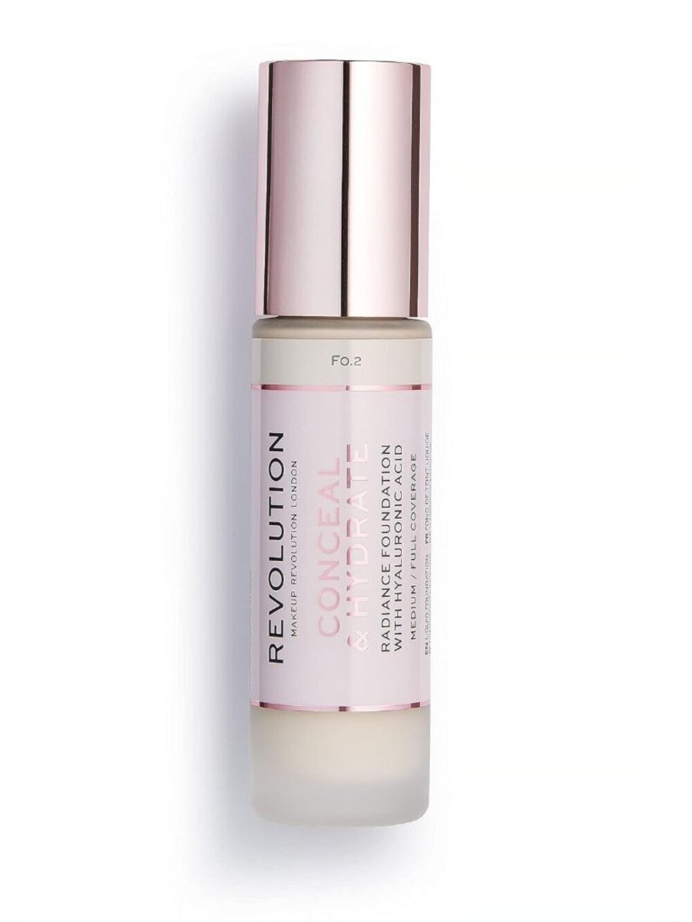 Makeup Revolution Conceal & Hydrate Foundation F0.2 Vegan Cruelty Free 0.7oz